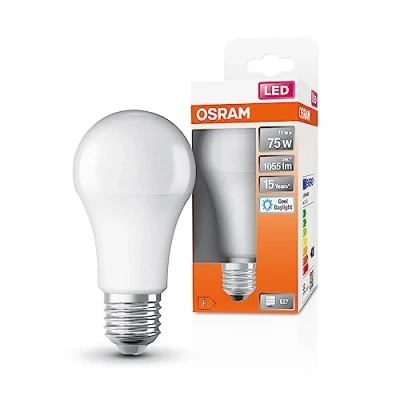 Immagine di OSRAM 4099854023187 LED (monocolore) ERP F (A G) E27 Forma cilindrica 10 W = 75 Bianco freddo (Ø x A) 60 mm 1 pz.