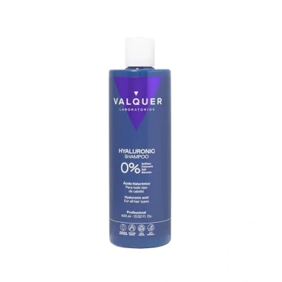 Immagine di Shampoo all&#039;acido ialuronico Valquer. Extra idratazione e vitalità. Per tutti i tipi di capelli. Zero% 400 ml