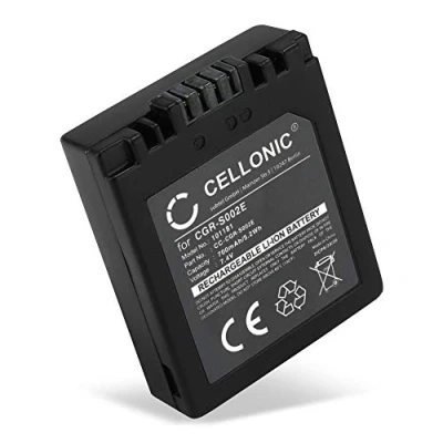 Immagine di CELLONIC Batteria CGA S002e 1B CGR S002 DMW BM7 Compatibile con Panasonic Lumix DmC FZ20, FZ5, FZ1, FZ10, FZ2, FZ3, FZ4, FZ15, 700mAh 7.2V 7.4V