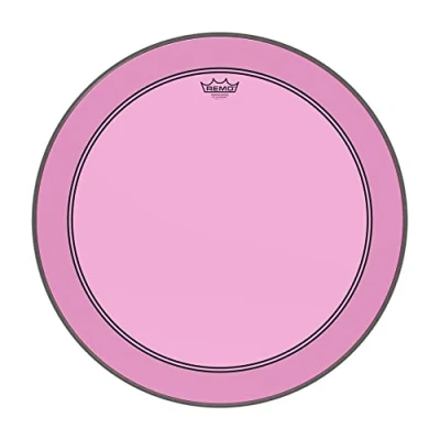 Immagine di Remo Colortone Powerstroke 3 Clear P3 1324 CT PK Pelle per batteria, 24&quot;, colore: Rosa
