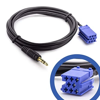 Immagine di Adapter Universe Cavo adattatore auto Aux Line In, jack da 3,5 mm, compatibile con Audi VW Blaupunkt Becker Radios