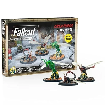 Immagine di Fallout Wasteland Warfare Modiphius Entertainment Creatures: Stingwings Miniatures Unpainted