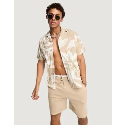 Immagine di Jack &amp; Jones Premium Jprblatropic Resort Relax FIT Camicia, Uomo, Taglia: Large, White pepper