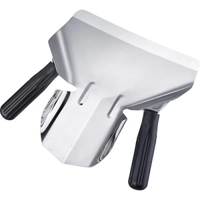 Immagine di Westmark Paletta per patatine fritte/popcorn, Con 2 manici, Dimensioni paletta: ca. 20 x 12 cm, Lunghezza: 23 Acciaio inox/Plastica, Argento/Nero, 91262270