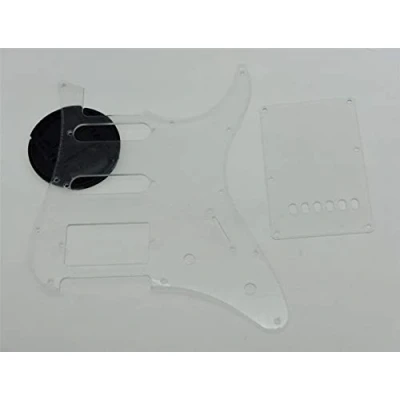 Immagine di Dopro Battipenna e piastra protettiva posteriore per tremolo Trem, chitarra HSS, trasparente, compatibile con Yamaha Pacifica