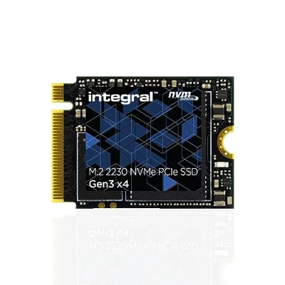 Immagine di Integral SSD M.2 NVMe 2230 PCIe Gen3 x4 da 512 GB velocità di lettura fino a 3400 MB/s, scrittura 3000 MB/s Unità stato solido interna. Valve Steam Deck, Microsoft Surface