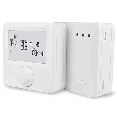 Immagine di C LOGIC Termostato Riscaldamento Digitale Radiofrequenza Controllo della Temperatura a Distanza Facilità di Installazione e Programmazione Flessibile