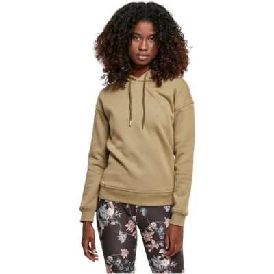 Immagine di Urban Classics Ladies Hoody Felpa con cappuccio, Donna, Taglia: Medium, Khaki