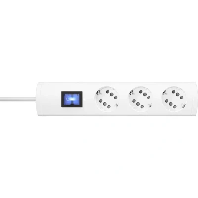 Immagine di Kopp 233802006 Multipresa con interruttore 3 scomparti Bianco Schuko 1 pz.