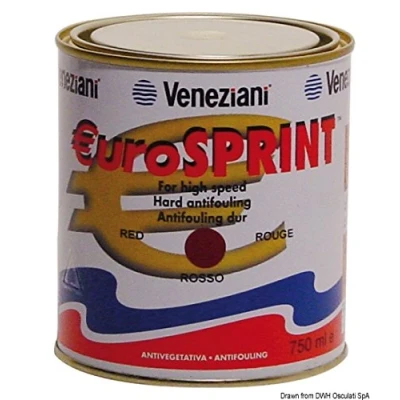 Immagine di Veneziani Eurosprint Antivegetativa a lunga durata, colore: Azzurro, size: 750 ml