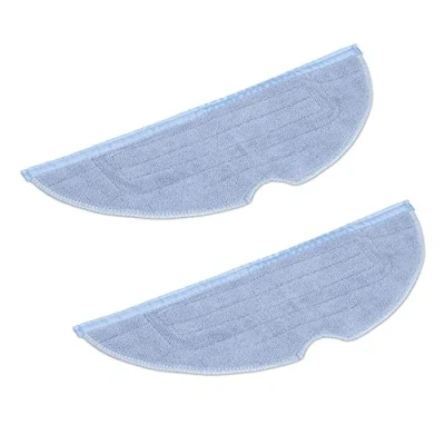 Immagine di kwmobile Set 2X Panno Aspirapolvere Compatibile con Roborock Straccio Pavimenti Microfibra Mop Panni Cattura Polvere Riutilizzabili
