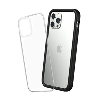 Immagine di RhinoShield Modular Case compatible with [iPhone 12/12 Pro] Mod NX Customizable Shock Absorbent Heavy Duty Protective Cover Black
