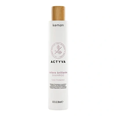 Immagine di Kemon Actyva Colore Brillante Shampoo, Azione Emolliente e Rivitalizzante per Capelli Colorati, con Frutti Rossi, Filtro UV 1000 ml