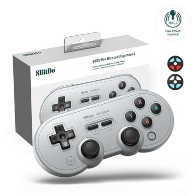 Immagine di 8Bitdo SN30 Pro Wireless Bluetooth Controller, Aggiornamento Del Joystick Ad Effetto Hall, Cavo USB C Gamepad Compatibile con Switch, Windows, Mac OS, Android, Steam Deck