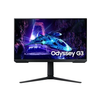 Immagine di SAMSUNG LS27DG300EUXEN Monitor Gaming Odyssey G3 27&quot; Full HD (1920 x 1080, 16:9, 180Hz, 1ms, pannello IPS, AMD FreeSync, modalità Eye Saver, Flicker Free), nero, versione 2024