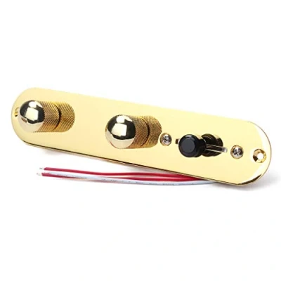 Immagine di Alnicov Manopole dell&#039;interruttore del cablaggio della piastra di controllo precablata cablata a 3 vie per parti chitarra TL Tele Telecaster