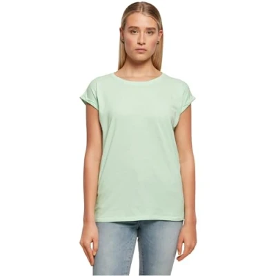 Immagine di Build Your Brand Ladies Extended Shoulder Tee Maglietta, Verde Menta, 4XL Donna
