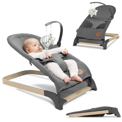 Immagine di LIONELO June Air sdraietta dondolo per neonati dalla nascita fino a 9kg Ergonomica e pieghevole Materiale traspirante Cinture di sicurezza Perfetta circolazione dell&#039;aria Leggero Stabile Antiscivolo