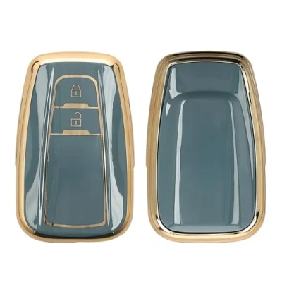 Immagine di kwmobile Cover Chiave Auto Compatibile con Toyota 2 tasti Smart Key Custodia Chiavi Copri Telecomando Copertina Copertura in Silicone TPU