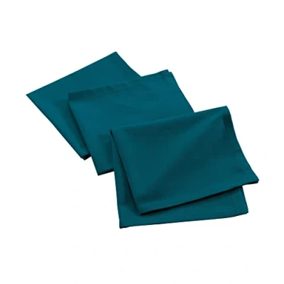Immagine di douceur d&#039;intérieur, 3 tovaglioli (40 X 40 Cm) Mistral Blu anatra, Cotone Riciclato