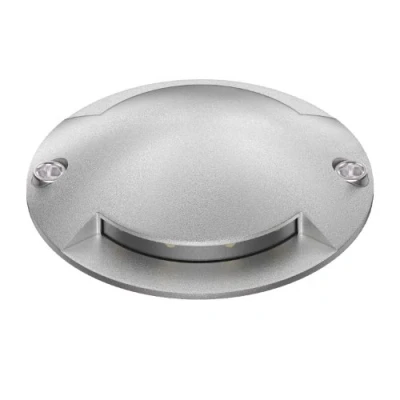 Immagine di ledscom.de lampada da terra a LED, segnavia BUNDA per esterni, IP67, 2 fiamme, in alluminio, rotonda, Ø 70 mm, bianco caldo, superficie,