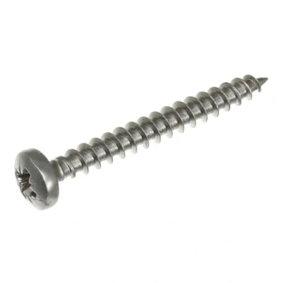 Immagine di SECCARO viti per truciolato a testa semicircolare 4 x 35 mm, in acciaio inox V2A VA A2, legno con filettatura completa, Phillips croce/PZ, 200 pezzi