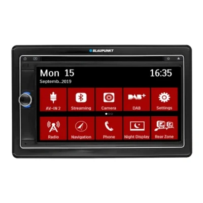 Immagine di Blaupunkt Las Vegas 690 DAB Navigatore per auto, 2 DIN, touch screen da 6,75 pollici, DAB+, Bluetooth, CD/DVD, porte USB, sistema vivavoce, SD, telecamera di retromarcia, 180 Watt