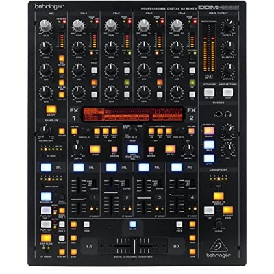 Immagine di Behringer DIGITAL PRO Mixer DDM4000 Ultimate DJ digitale a 5 canali con campionatore, 4 sezioni FX, doppio contatore BPM e MIDI