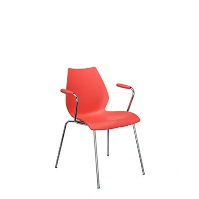 Immagine di Kartell Maui Sedia Con Braccioli da Ufficio braccioli, Set 2 Porpora, Standard