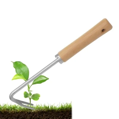 Immagine di GYSRXS Estirpatore Erbacce da Giardino Sarchiatore per Orto con Manico Sarchiatrice Manuale in Acciaio Inossidabile,per Diserbo,Scavando verdur e Trans Piantagione(25,7x7,5) CM