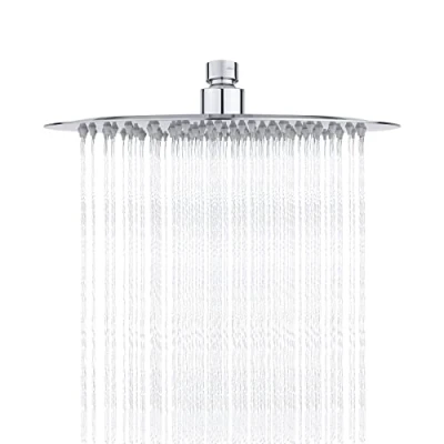 Immagine di Ibergrif M20298 Soffione Doccia a Pioggia, Docce Fisso, 10 Pollici, Cromo, Acciaio