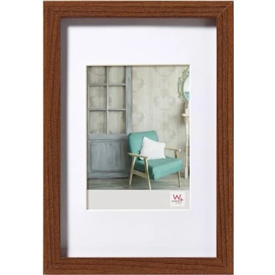 Immagine di walther design noce 30 x 45 cm vero vetro Cornice in legno di Stoccolma EA045N