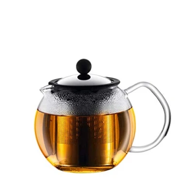 Immagine di bodum ASSAM F/INOX 0.5 Liter Teiera automatica Trasparente, Nero
