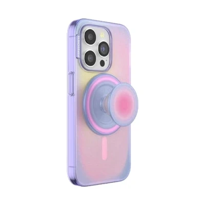 Immagine di PopSockets: PopCase PlantCore per MagSafe Custodia a Base Vegetale iPhone 15 Pro con PopGrip compatibile Supporto e impugnatura telefono un Top Intercambiabile Aura