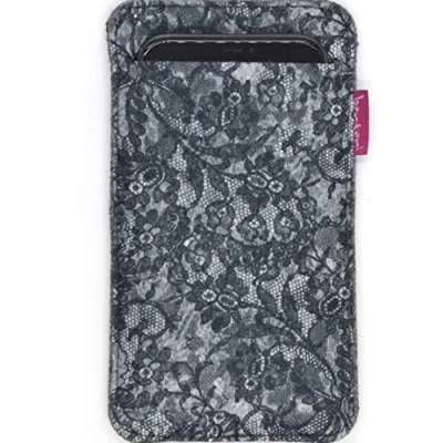 Immagine di Bertoni Custodia in feltro compatibile con iPhone 14/14 Pro/13/13 Pro/12 Pro/12/11/X/XR/XS, Galaxy S23/S22/S21/S20/S10/S9/S8/A40, P30, P20, colore: Grigio