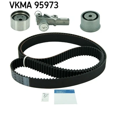 Immagine di SKF VKMA 95973 Kit cinghia di distribuzione 251 con ammortizzatore serraggio, Rullo tenditore profilo dente arrotondato