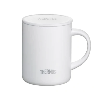 Immagine di Thermos Longlife Tazza da 0,35 l, in acciaio inox, con coperchio o sottobicchiere, per mantenere le bevande calde fredde più a lungo, lavabile lavastoviglie, senza BPA