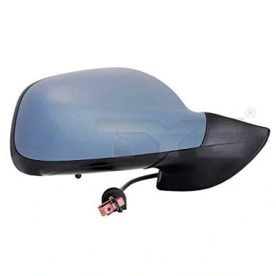 Immagine di Specchio retrovisore esterno Tyc 326 0091 Dx con la prima mano convesso, termico, tonalità blu, ribaltabile/ripiegabile elettricamente, sensore te