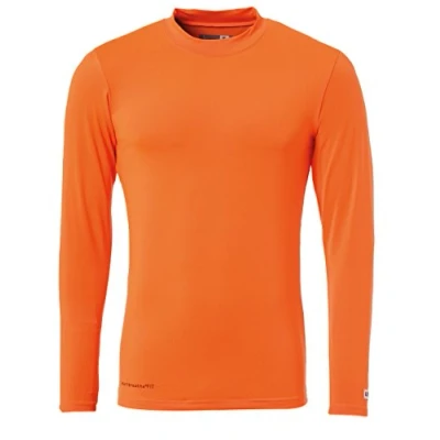 Immagine di Uhlsport, Distinction Colors Baselayer Uomo, Arancio Fluo, XS/S