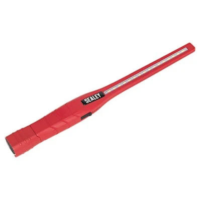 Immagine di Sealey LED3604R 360 gradi 16 SMD Plus ioni di litio ricaricabile a LED Slim da ispezione, rosso