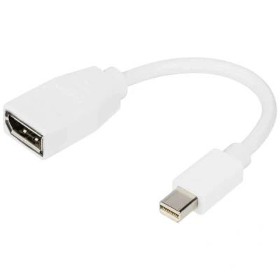 Immagine di Digitus Adattatore Spina DisplayPort, Mini Displayport 0.15 m Bianco DB 340405 001 W Cavo
