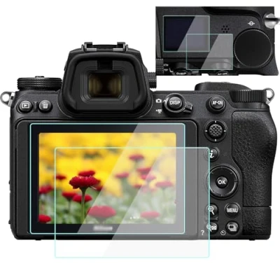 Immagine di Proteggi schermo per fotocamera Nikon Z6 / ii Z7 (2 top e 2 schermi LCD), 9H temperato anti bolle polvere graffio (4 confezioni)