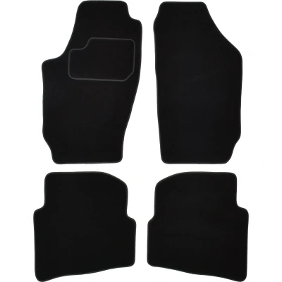 Immagine di MAMMOOTH A041 SKO15 PRM 01 Set tappetino Tessile anteriore e posteriore 4 nero SKODA: Fabia I Hatchback