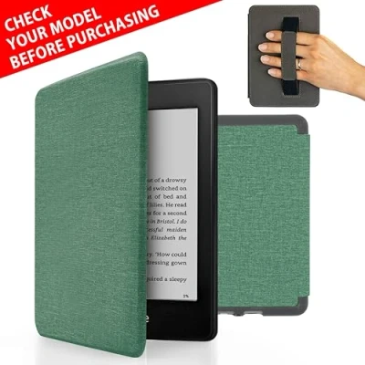 Immagine di MyGadget Custodia per Amazon Kindle Paperwhite 10a generazione (2018 PQ94WIF) Cover con Funzione Sonno Sveglia automatica Integrata Turchese
