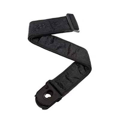 Immagine di Planet Waves 50PLB01 Tracolla per Chitarra con Sistema di Aggancio Lock, Raso nero