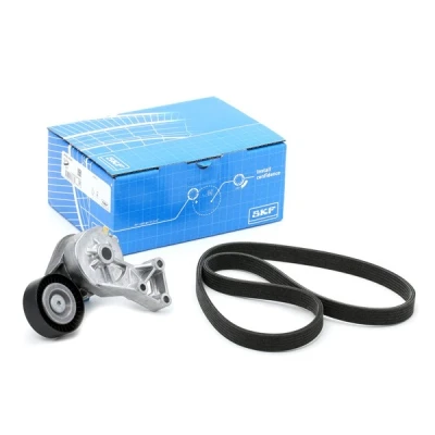 Immagine di SKF VKMA 31001 Kit cinghie Poly V VOLKSWAGEN: Golf 4, New Beetle Hatchback, Transporter 5 Bus, SEAT: Leon I Alhambra I, AUDI: A3 Hatchback