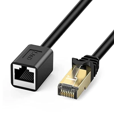 Immagine di J&amp;D Cavo di Rete Prolunga, CAT 6 Adattatore Estensore Ethernet (4.5 Meter) Supporta / CAT5e Cat5 Modelli, RJ45 Fili Riparati Maschi alle Femmine