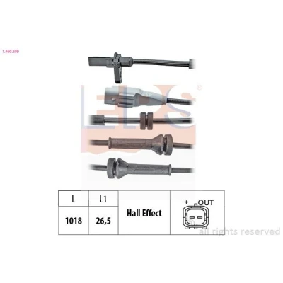 Immagine di EPS 1.960.209 Sensore ABS 1018mm CITROËN: Berlingo II