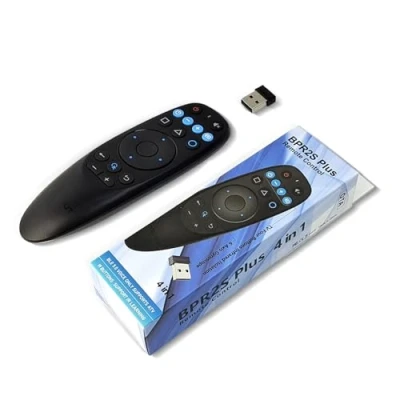 Immagine di BPR2S Plus 2.4G RF, dotato di ricevitore USB, voce Bluetooth, telecomando del mouse dell&#039;aria, giroscopio a 6 assi, tasto 4TV infrarossi, adatto per TV Box/computer/Smart Proiettore/Set Top Box