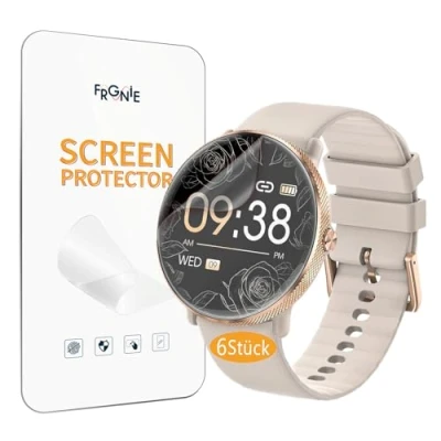 Immagine di Frgnie pellicola protettiva compatibile con AKUMAKA S61 Smartwatch da 1,39&quot; (6 pezzi) HD flessibile in TPU, DekeFit
